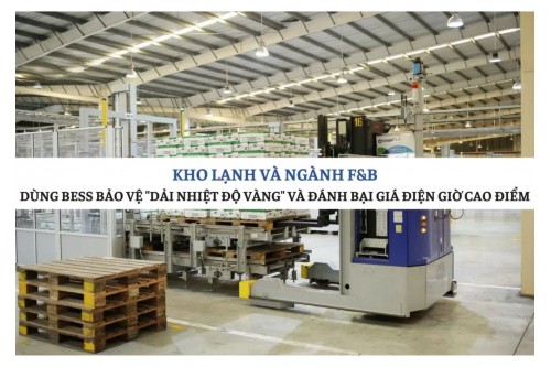 Kho lạnh và ngành F&B: Dùng BESS bảo vệ 